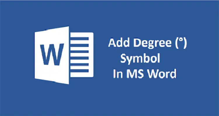 1 How To Insert Degree Symbol in Word
