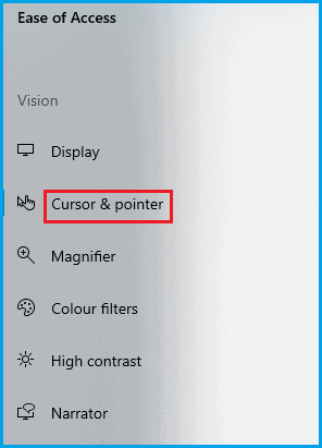 change the color of my mouse cursor