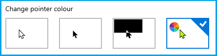 how to change colour of mouse pointer