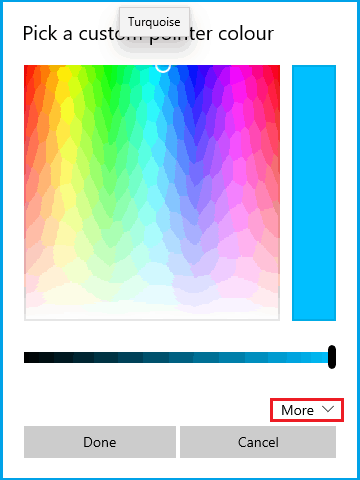 change cursor color in windows 10