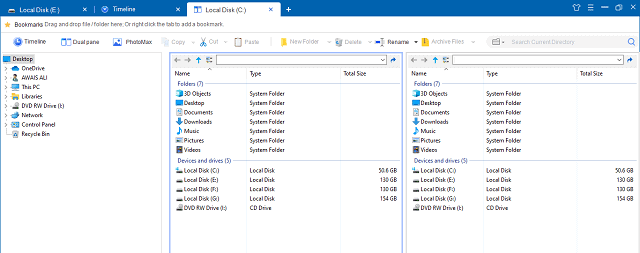 how to get file explorer tabs in windows 10