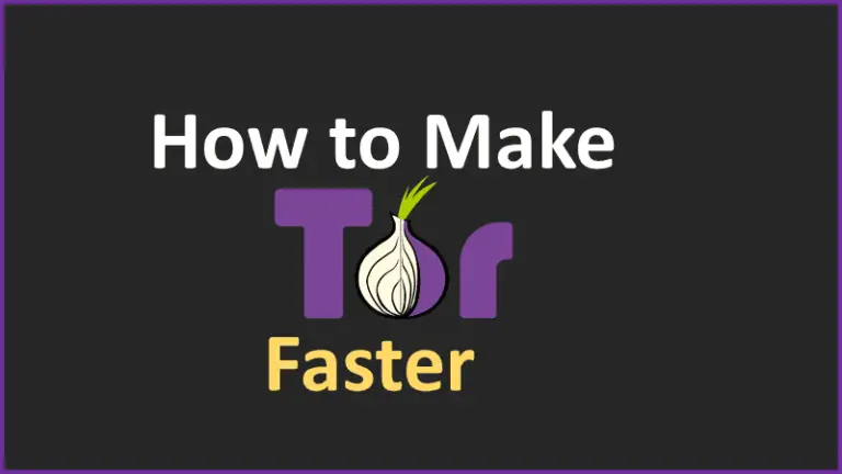 how to make tor faster