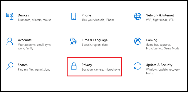 windows 10 privacy settings to turn off