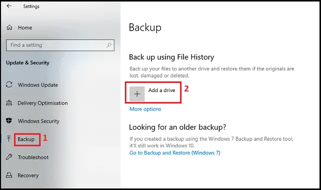 how to backup computer to external hard drive windows 10