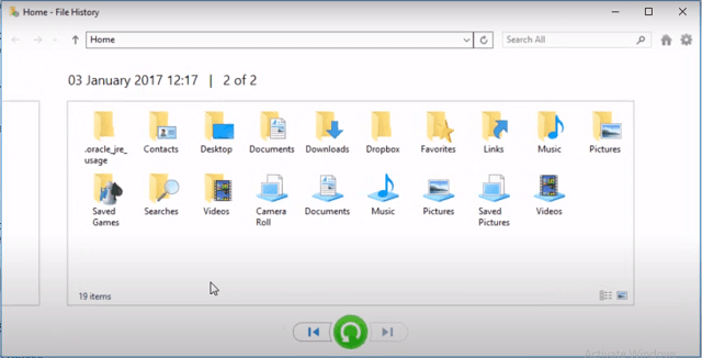 no search box in external hard drive windows 10