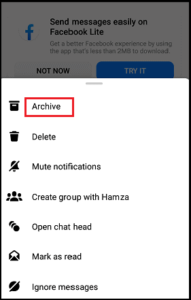 how to retrieve archived post on facebook