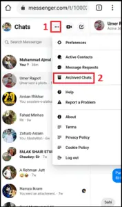 How To Retrieve Archived Messages On Facebook Messenger App?