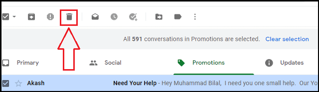 how to delete Gmail emails in bulk on android