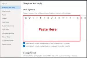 how to add signature in outlook office