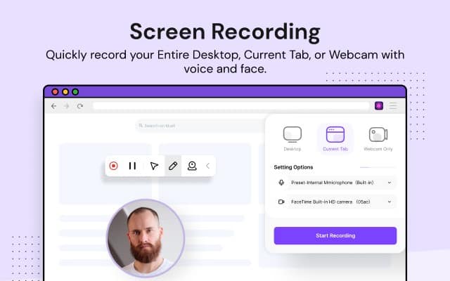 Wondershare free screen recorder extension