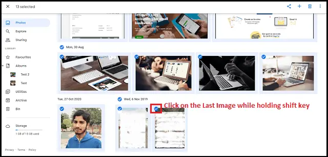 how to delete all photos from google photos
