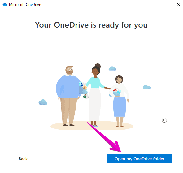 how to change OneDrive Location