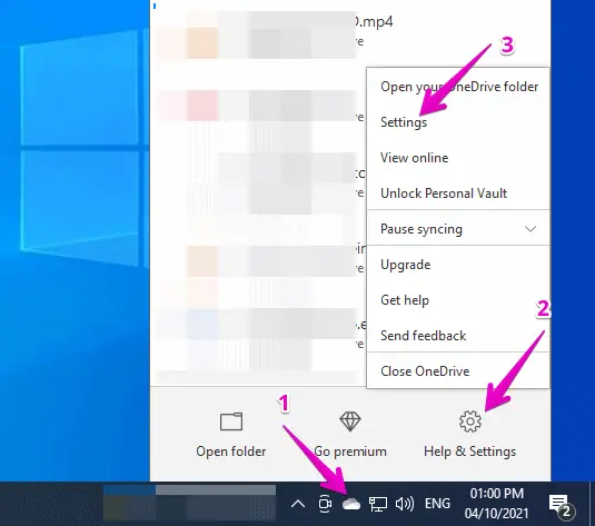how to change OneDrive Location