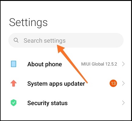 search option - how to change font color on android
