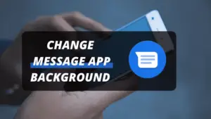 how to change message background on android