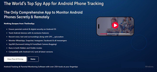 TheOneSpy spying app