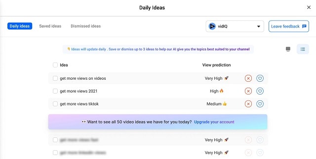 daily ideas - vidiq vs tubebuddy
