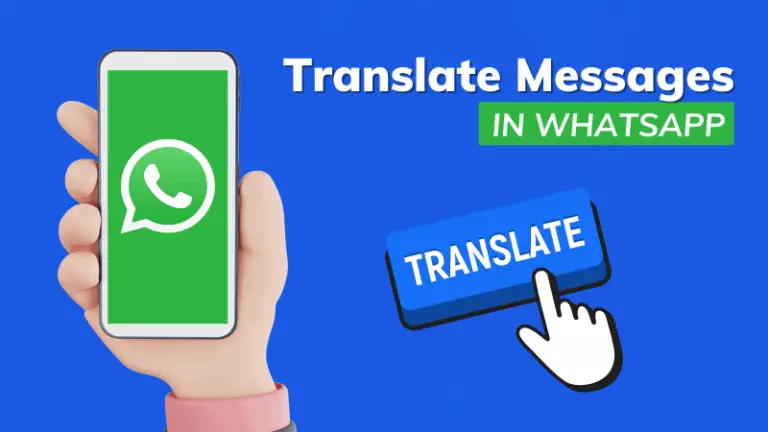 how to translate in WhatsApp