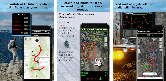 Polaris GPS app