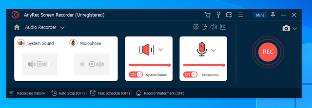 Audio Recorder - AnyRec screen recorder